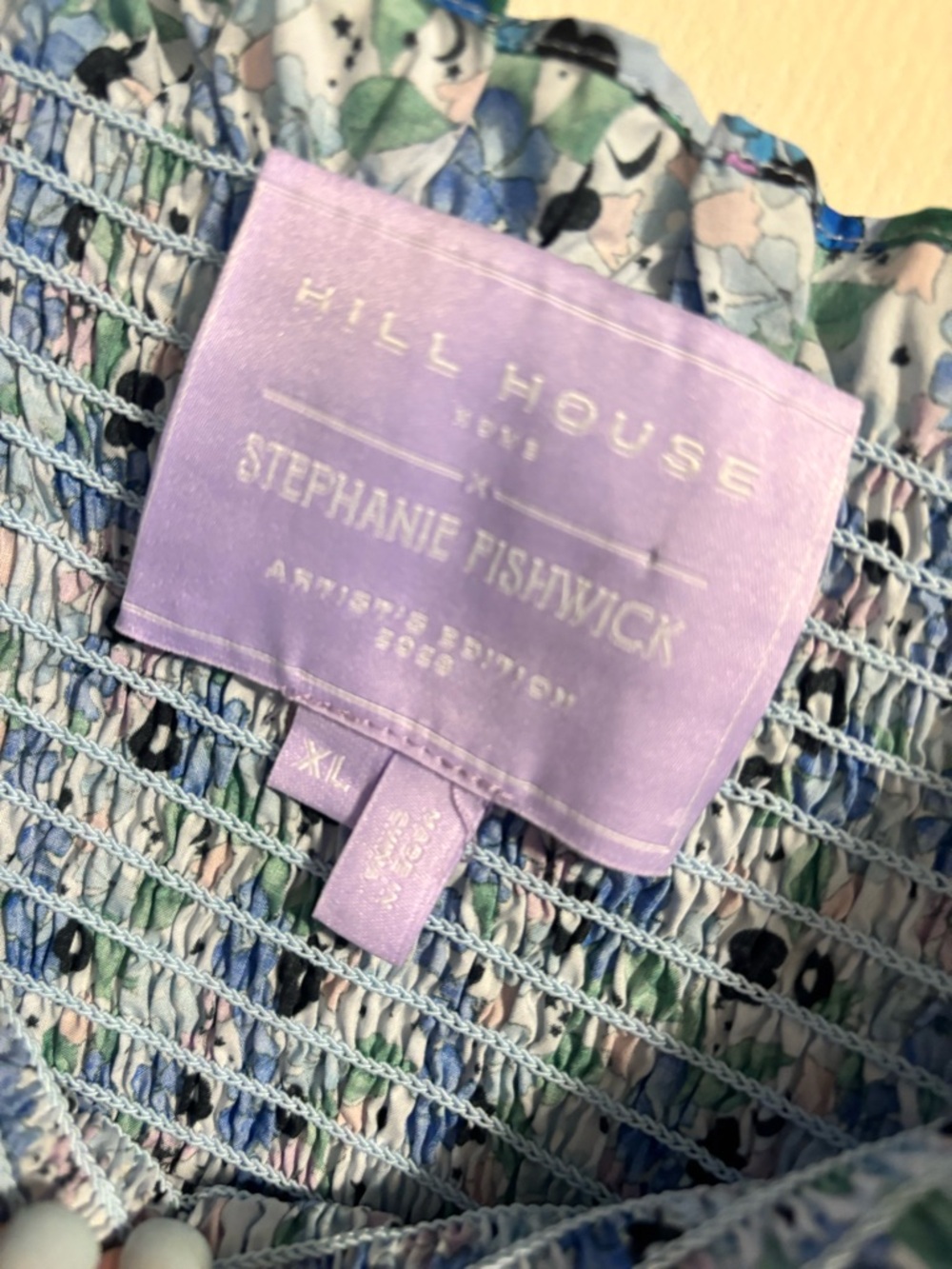 Hill House x Stephanie Fishwick Elizabeth mini Nap Dress in Beflowered Charms - Picture 2 of 4
